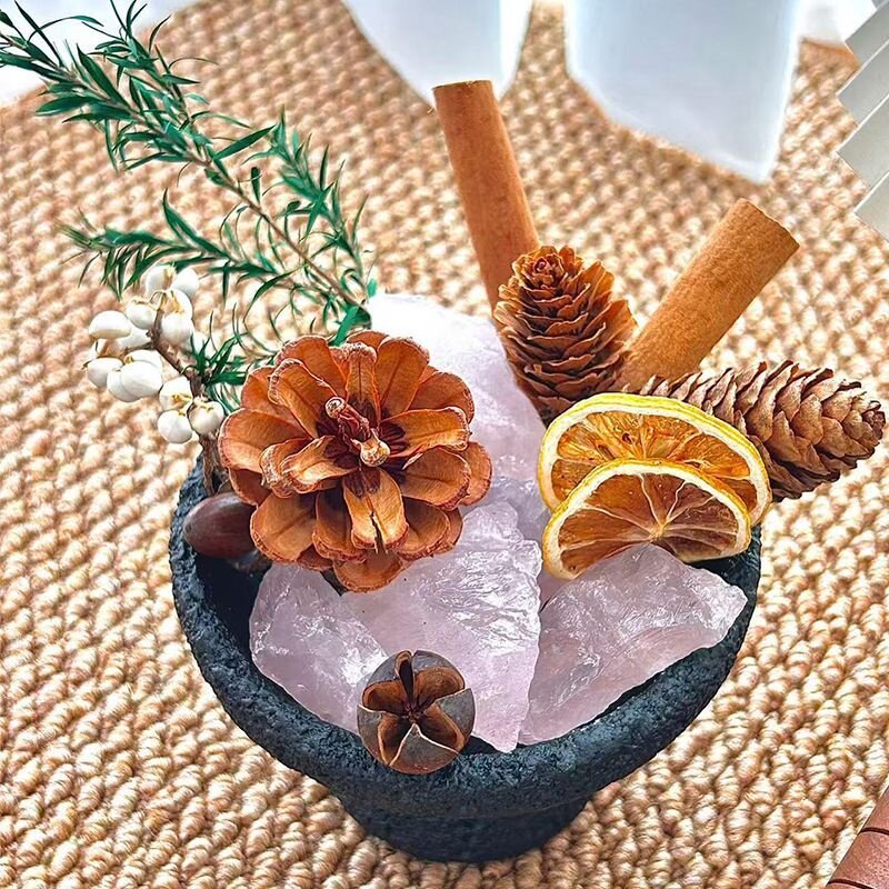 Flameless Aroma Diffuser Scent Stone Natural Dried Flower Home Gift