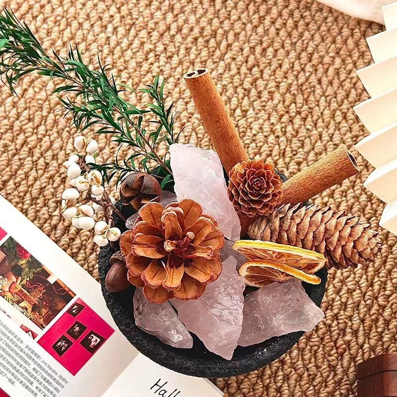 Flameless Aroma Diffuser Scent Stone Natural Dried Flower Home Gift
