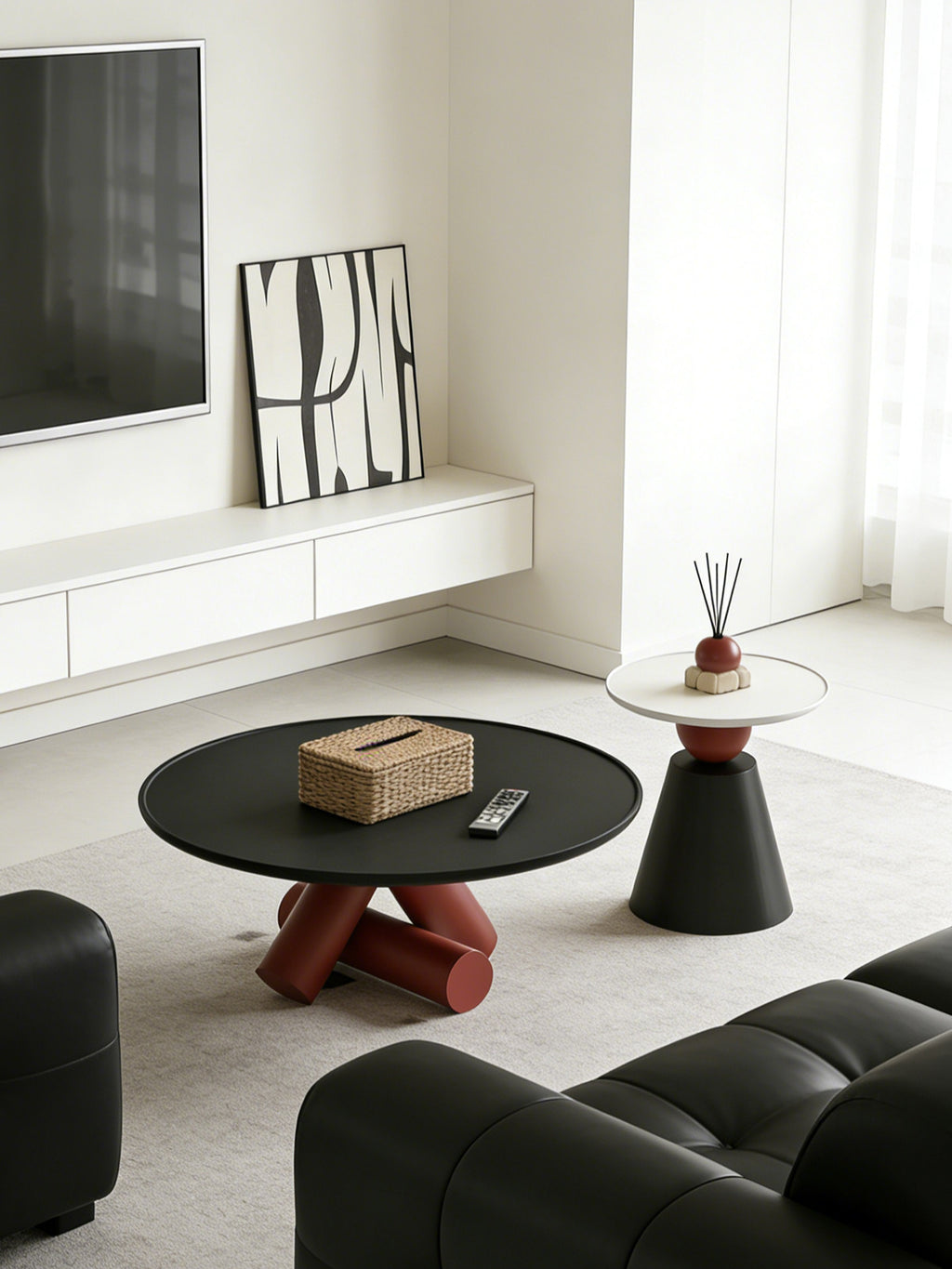 Luxury Creative Coffee Table Small Living Room Italian Minimalist Design