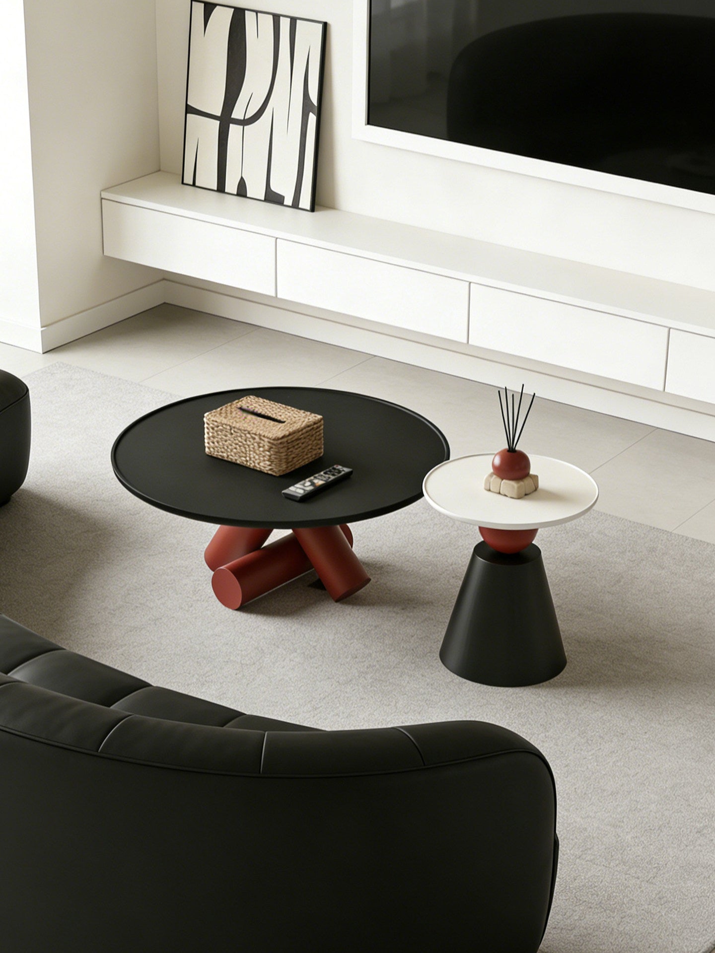 Luxury Creative Coffee Table Small Living Room Italian Minimalist Design