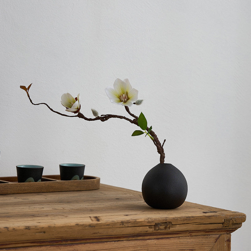 Zen Ceramic Scent Diffuser Elegant Long-lasting Floral Vase for Home