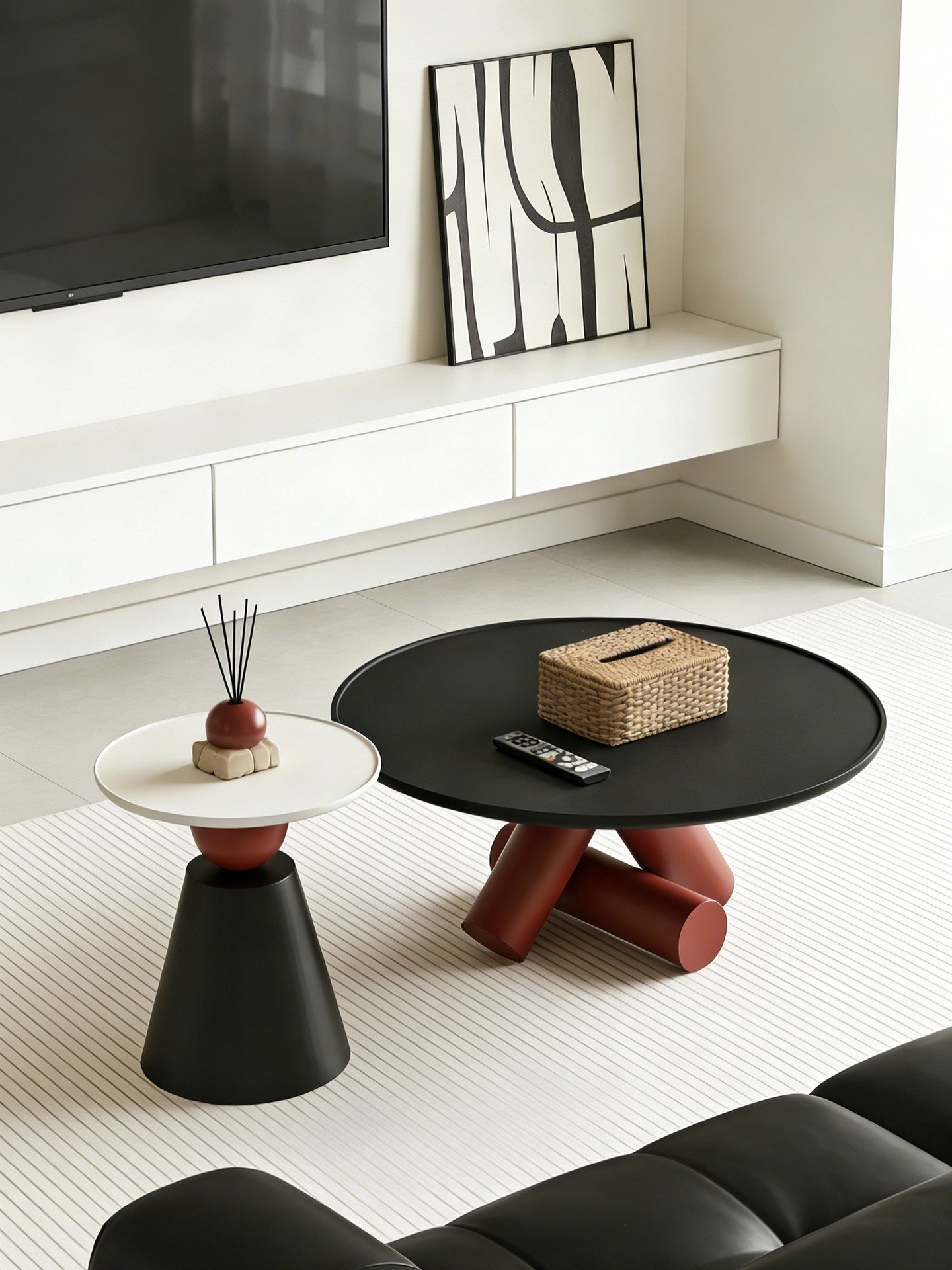 Luxury Creative Coffee Table Small Living Room Italian Minimalist Design